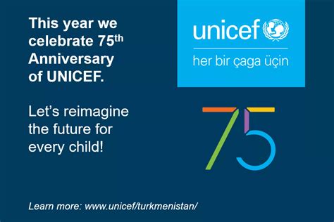 75 years of UNICEF .